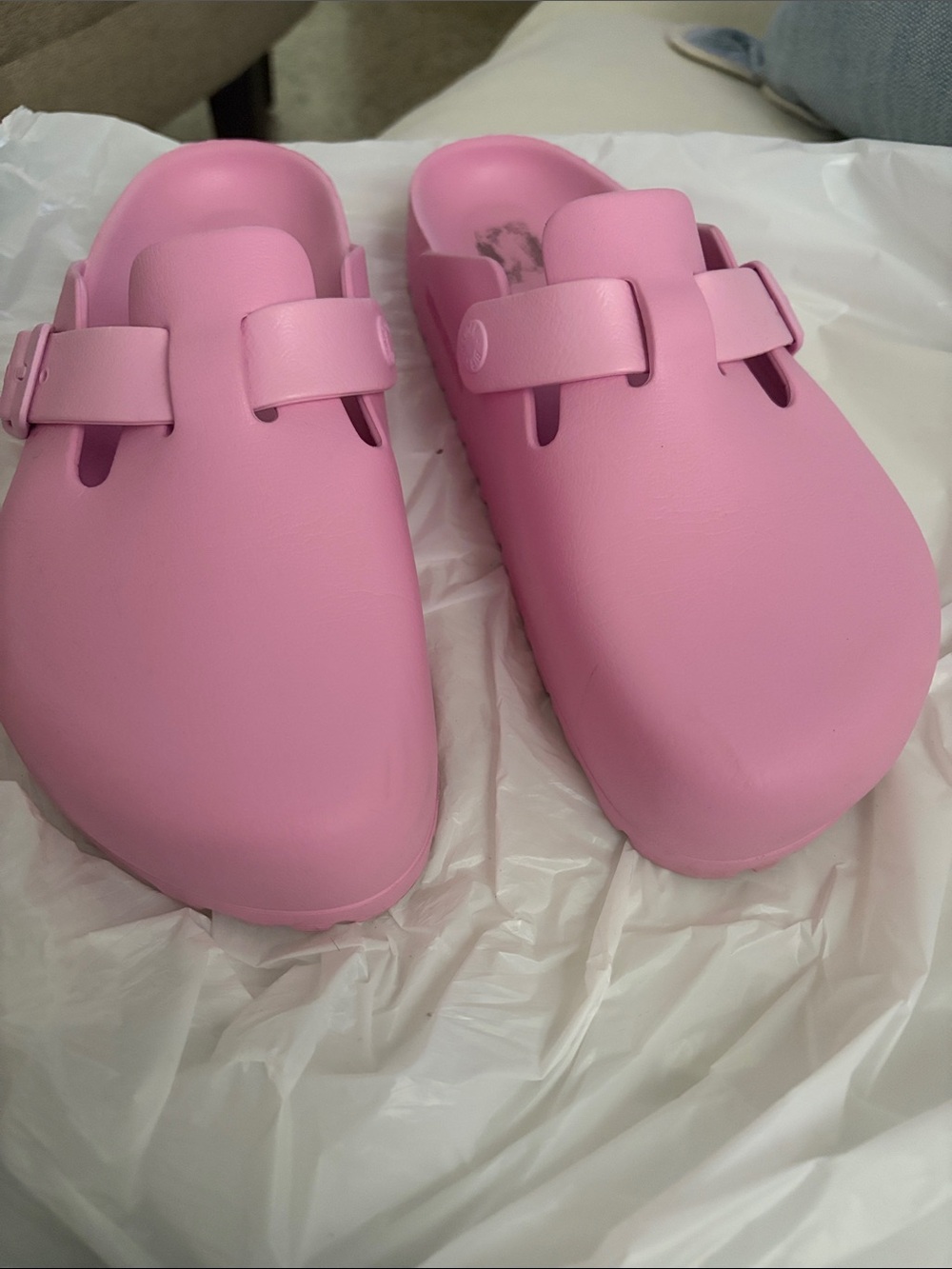 Birkenstock Pink Closed-Toe Slip-Ons